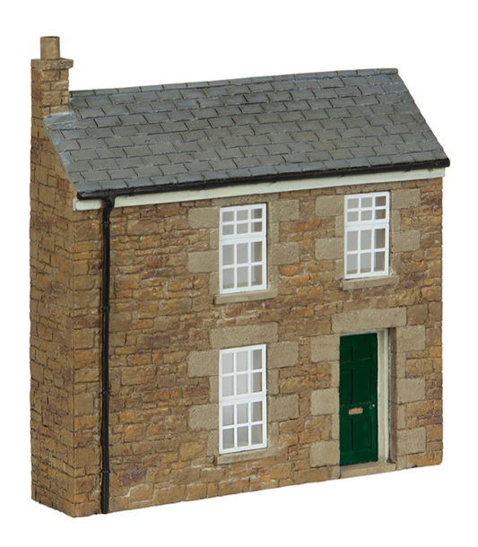 Low Relief Stone Terrace Right Hand Door Green