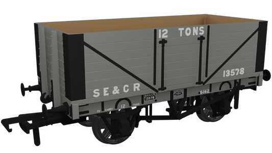 SECR 12T 7 Plank Mineral Wagon (SR Dia.1357) SECR (Early) No.13578