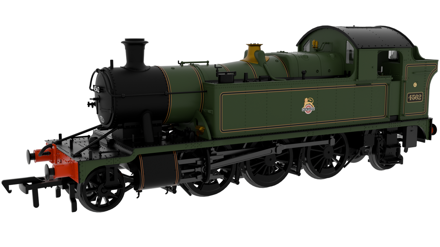 951108 GWR 45xx No.4562 BR Early Crest Lined Green Steam Locomotive