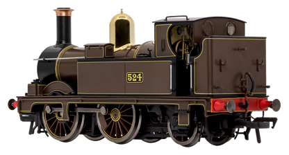 GWR 517 Class 0-4-2 524 Lined Chocolate Steam Locomotive