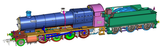 Class 28xx / 2884 2804 Great Western Green 2-8-0 Steam Locomotive