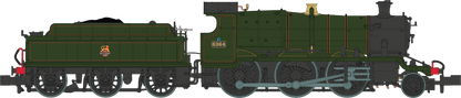GWR Churchward Built 63xx 2-6-0 Mogul 6364 BR Green, Early Crest - DCC Fitted
