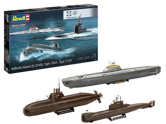 70 years of the German Armed Forces: Wilhelm Bauer, Type 206A, Class2 Model Kit