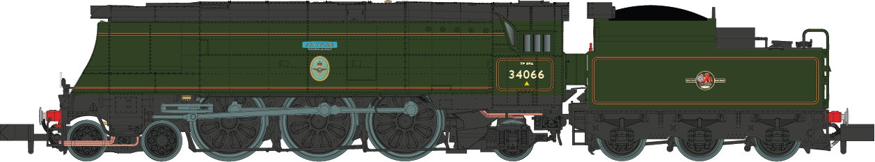 Battle of Britain ‘Spitfire’ 34066 BR Green Late Crest