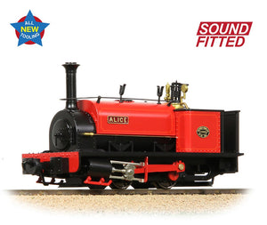 Quarry Hunslet 0-4-0ST 'Alice' Dinorwic Quarry Red Steam Locomotive - DCC Sound