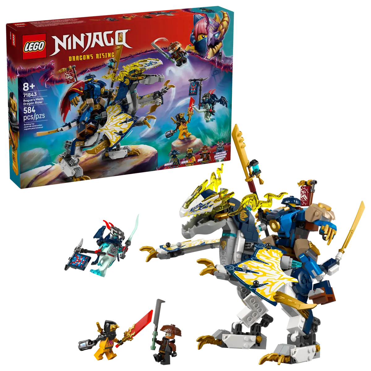 71843 Lego NINJAGO® Rogue's Mech Dragon Rider - 71843