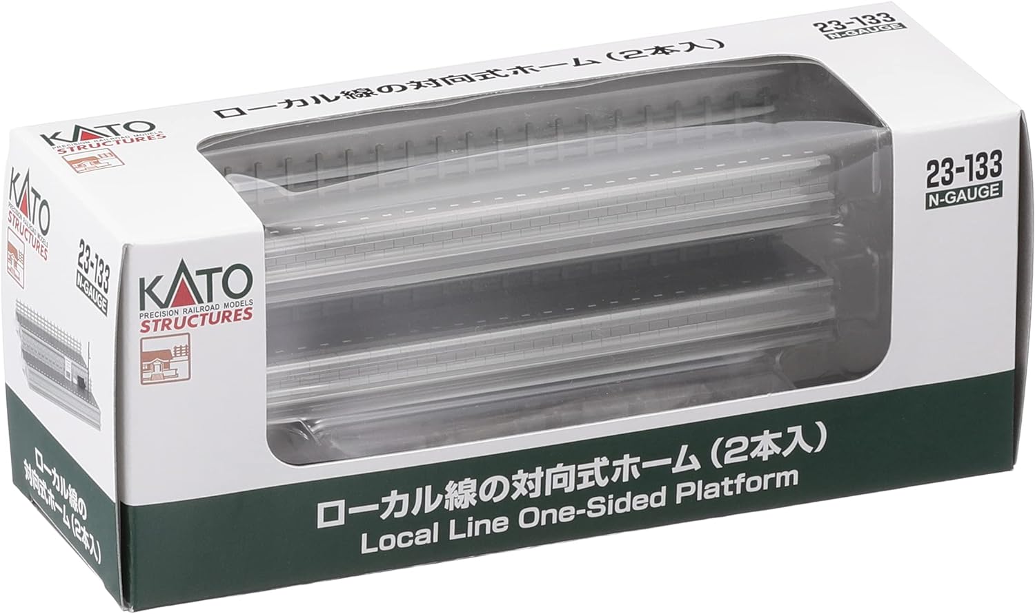Kato 23-133 Local Line Facing Platform (Pre-Built) β Rails