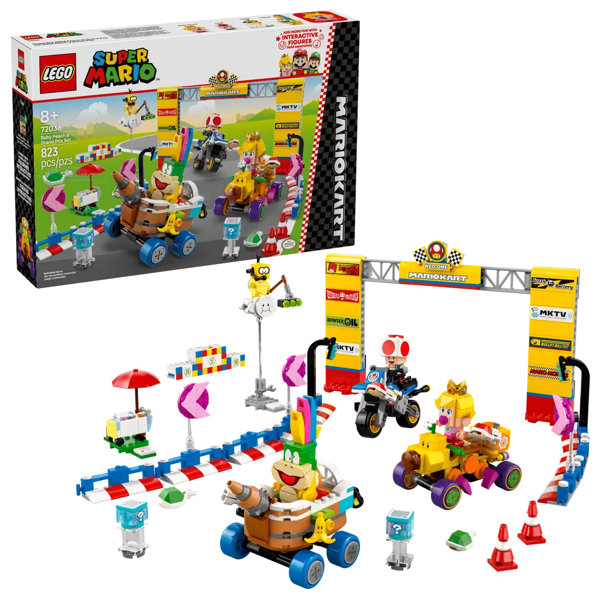 Lego 72036 Lego Super Mario™ Mario Kart™ – Baby Peach & – Rails