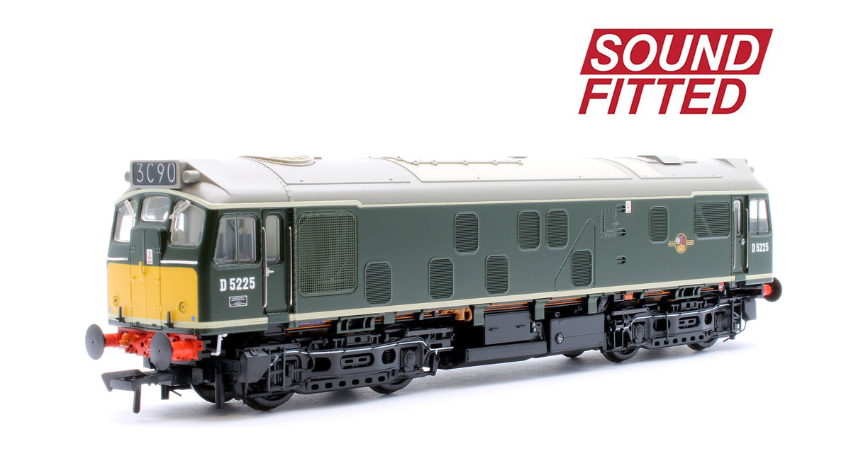 Pre-Owned Class 25/1 D5225 BR Green (Small Yellow Panels) Diesel Locomotive - DCC Sound