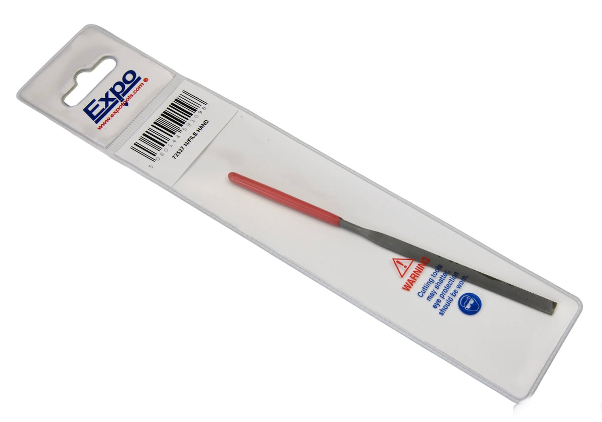 Hand File For Guide Rail Expo Tools 72527 Hand Needle File with Red Handle – Rails