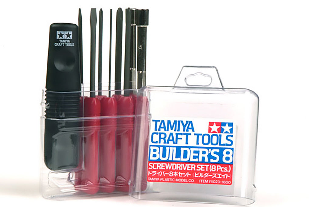 Tamiya Craft Tools Series no.23 "Builder's 8" Screwdriver Set