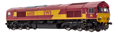 Class 66 66001 EWS Livery Diesel Locomotive - DCC Deluxe Sound Fitted