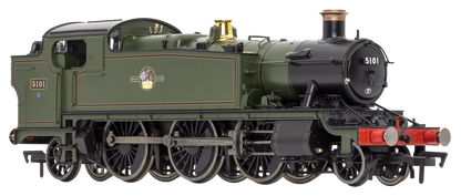 Large Prairie 5101 Lined BR Green Late Crest Steam Locomotive