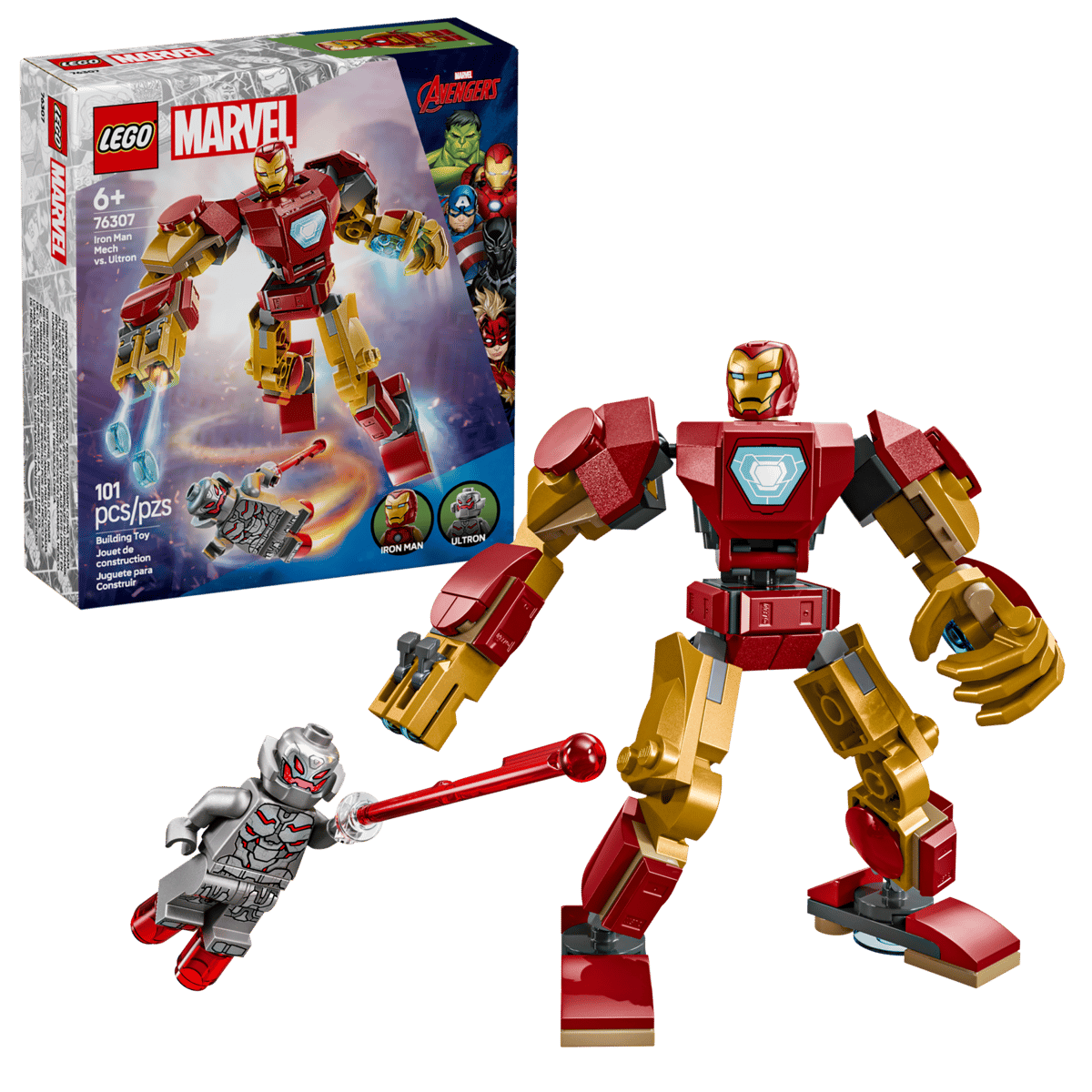 Lego Marvel Iron Man Mech vs. Ultron - 76307