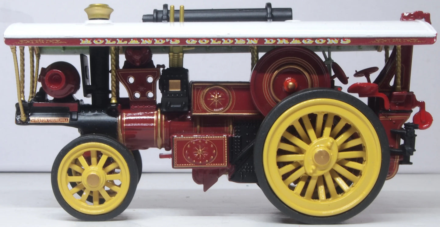 76BUR007 Burrell Scenic Showmans Loco Winston Churchill