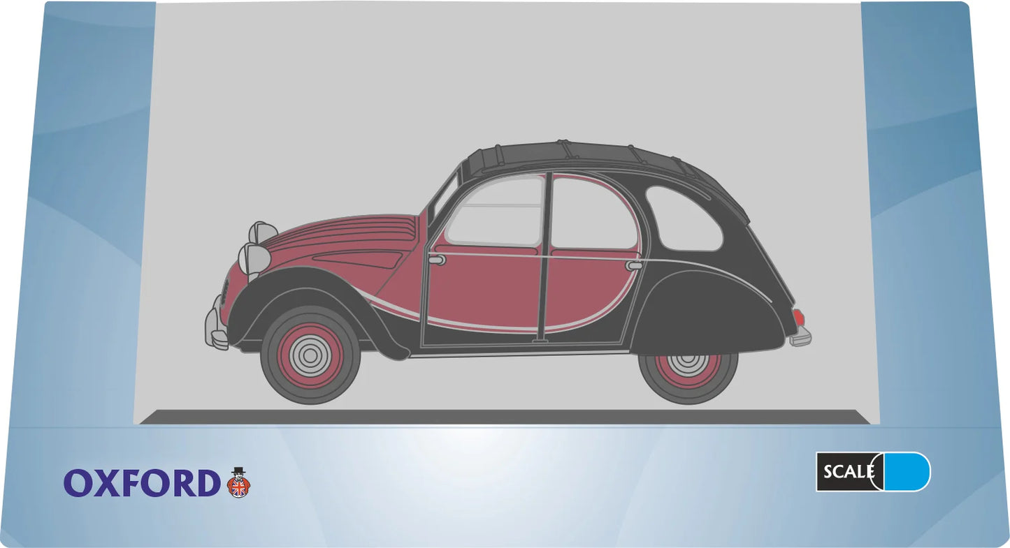 Charleston Maroon/Black Citroen 2CV