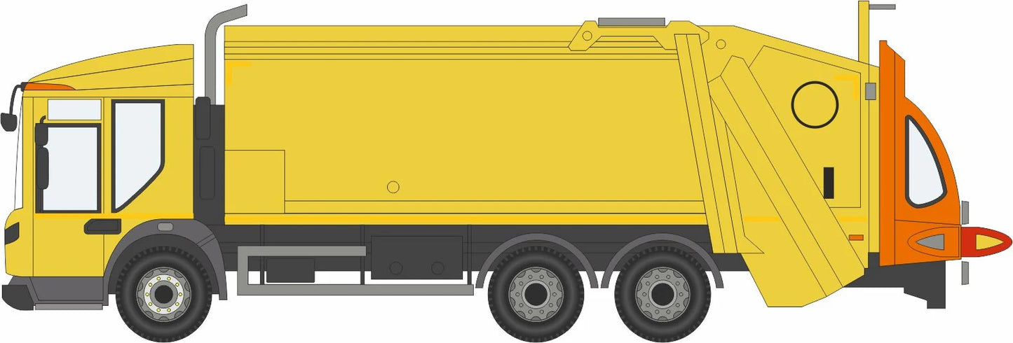 76DE006 Dennis Eagle Refuse Truck Yellow