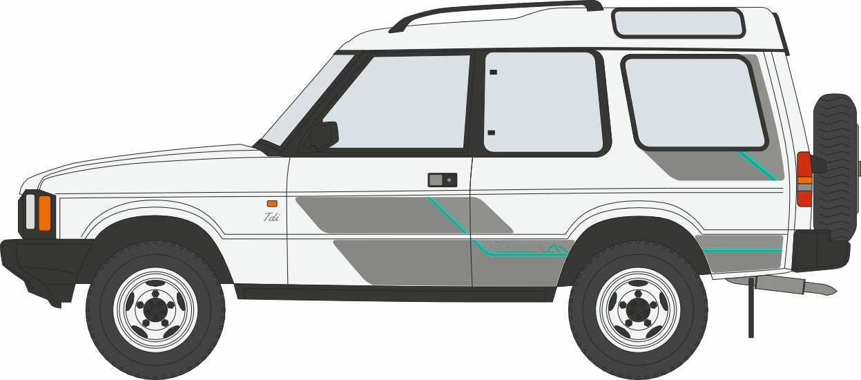 76DS1004 Land Rover Discovery 1 Davos White