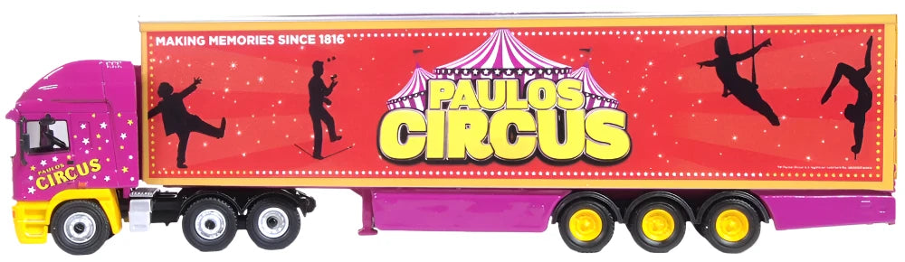 ERF EC14 Olympic Curtains Box Trailer Paulos Circus