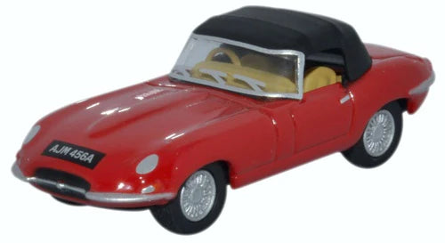 Jaguar E Type DHC Closed Carmen Red