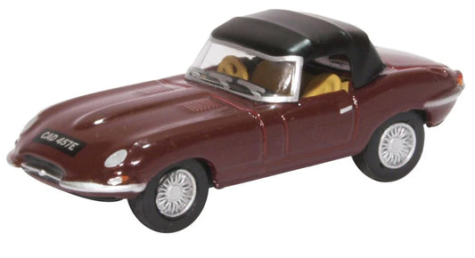 Jaguar E Type Soft Top Imperial Maroon