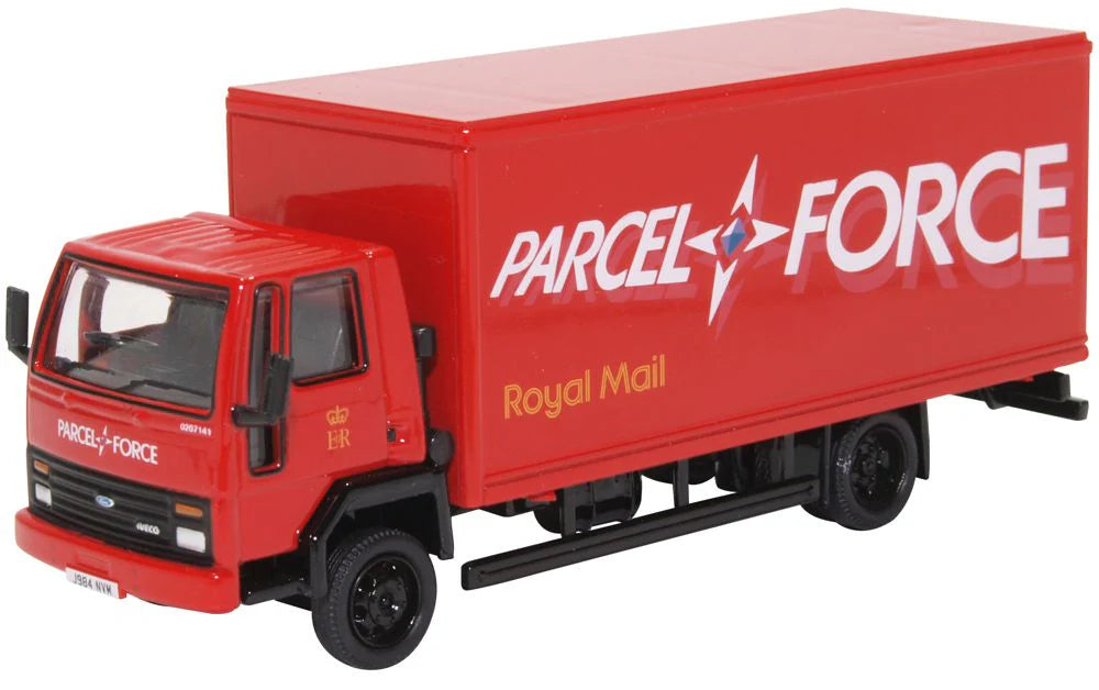 Parcelforce Trailer Oxford Diecast 76FCG005 Ford Cargo Box Van Parcelforce – Rails