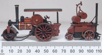 76FSR007 Fowler Steam Roller & Coleman Flapper Covenanter/Ayr County Council