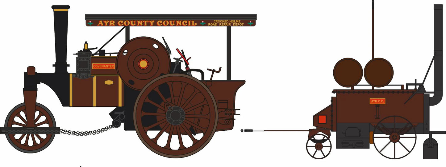 Fowler Steam Roller & Coleman Flapper Covenanter/Ayr County Council