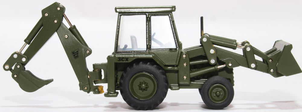 Oxford Diecast 76JCX002 JCB 3CX 1980s Army Rails oxford-diecast-76jcx002-jcb-3cx-1980s-army-rails