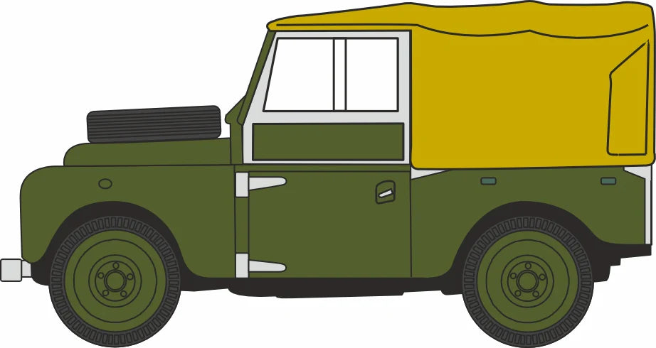 76LAN188009 Land Rover Series I 88" Canvas Bronze Green