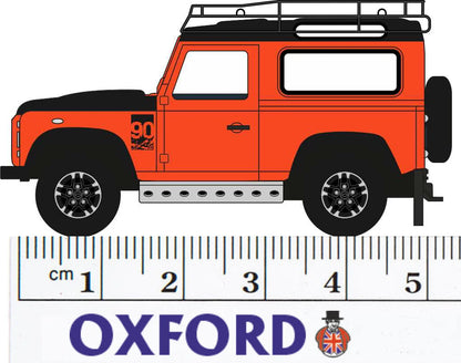 Land Rover Defender 90 Station Wagon Phoenix Orange