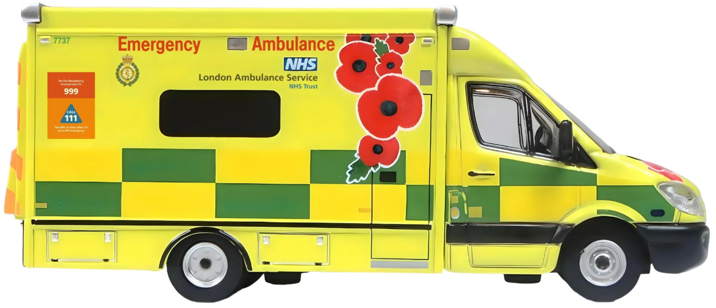 Mercedes Ambulance London Ambulance Service Remembrance Day