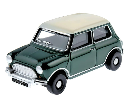Austin Mini Almond Green/Old English White