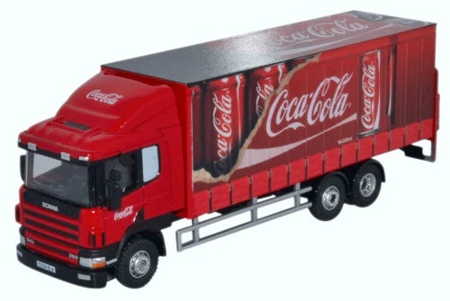 Scania 94D 6 Wheel Curtainside Coca Cola