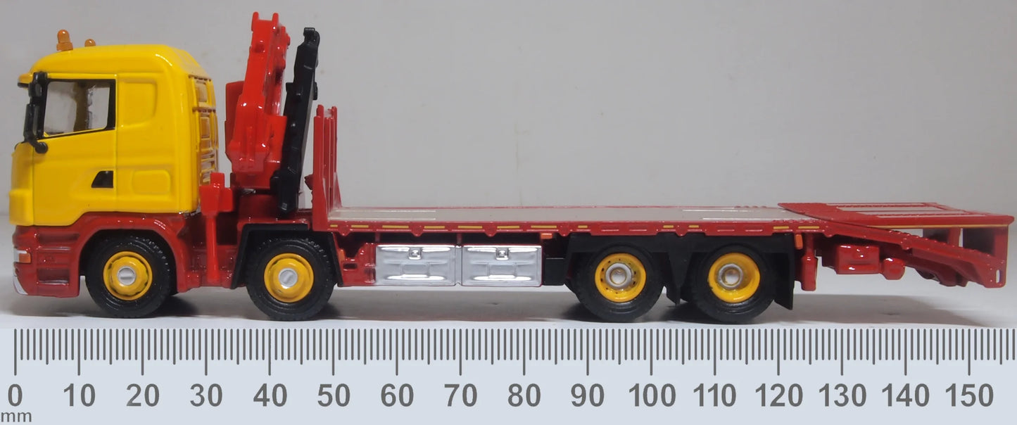 76SCL005 Scania Crane Lorry Yellow