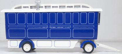 76SCV003 Showmans Caravan Blue/Cream