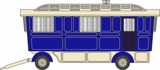 Showmans Caravan Blue/Cream
