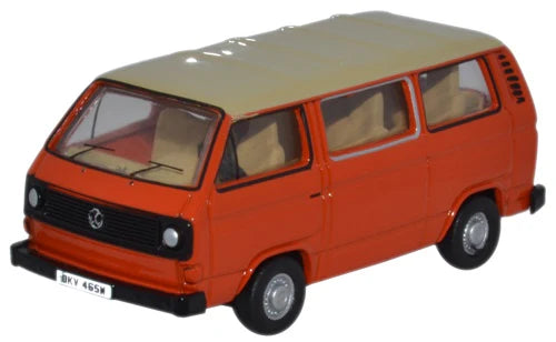 VW T25 Bus Ivory/Brilliant Orange