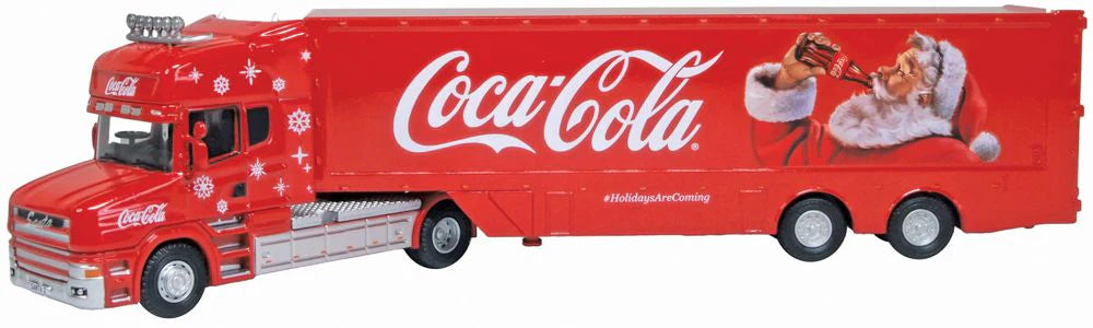 Scania T Cab Box Trailer Coca Cola New Xmas Livery
