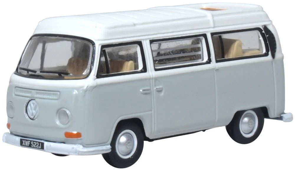 VW Bay Window Camper Silver Grey/White