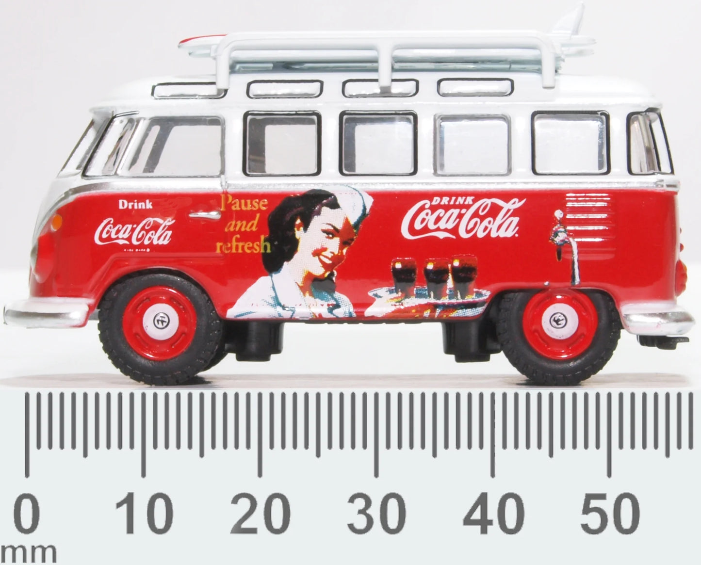 VW T1 Bus and Surfboards Coca Cola