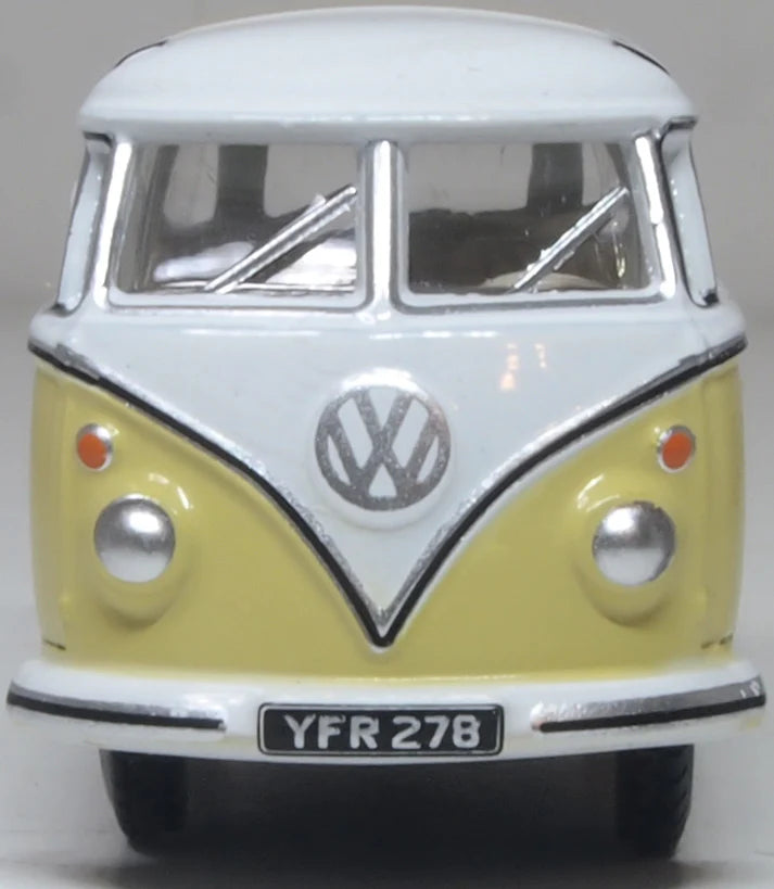 76VWS014 VW T1 Samba Bus Yellow/White