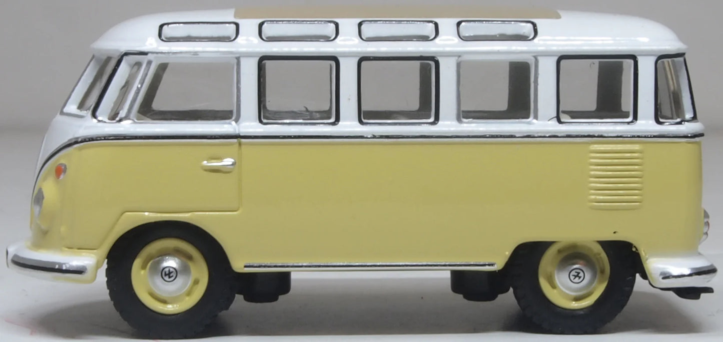 76VWS014 VW T1 Samba Bus Yellow/White