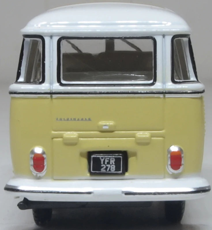 76VWS014 VW T1 Samba Bus Yellow/White