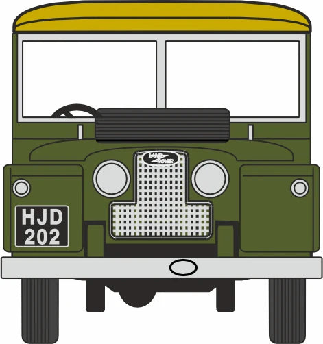 76LAN188009 Land Rover Series I 88" Canvas Bronze Green