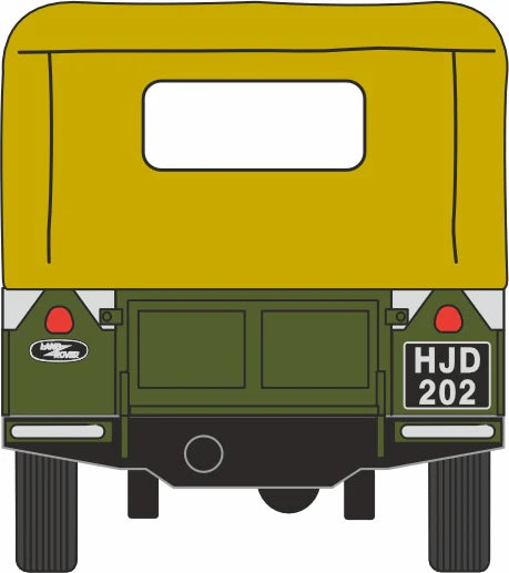 76LAN188009 Land Rover Series I 88" Canvas Bronze Green