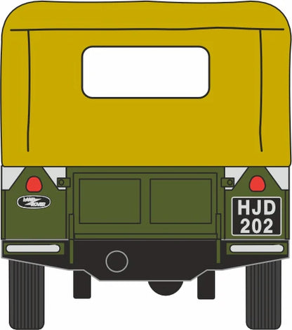 76LAN188009 Land Rover Series I 88" Canvas Bronze Green