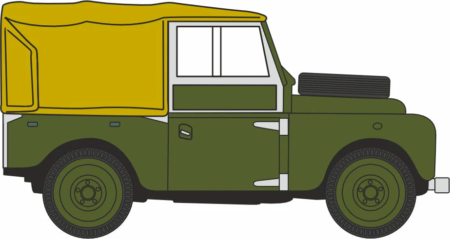 76LAN188009 Land Rover Series I 88" Canvas Bronze Green