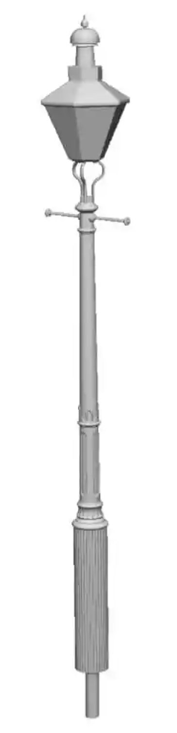 OO Gauge - Detailing - GWR No3 Column Yard Circular Lamps x5