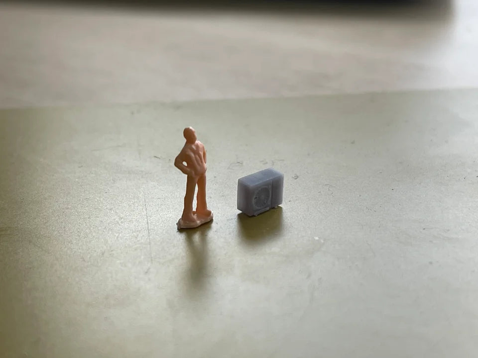 N Gauge Air Conditioning Unit (Pack of 10) - Unpainted Model Kit